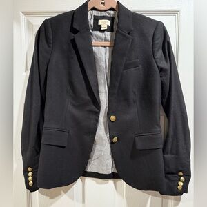 J. Crew Factory Black Blazer with Gold Buttons